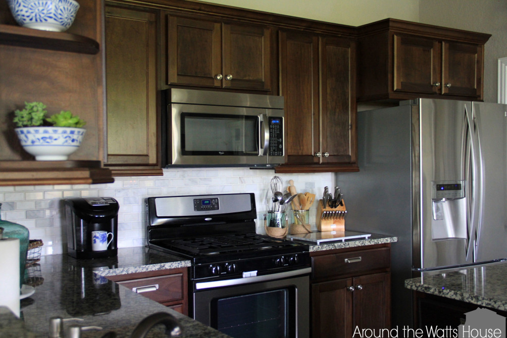 Dark Wood Kitchen Cabinets