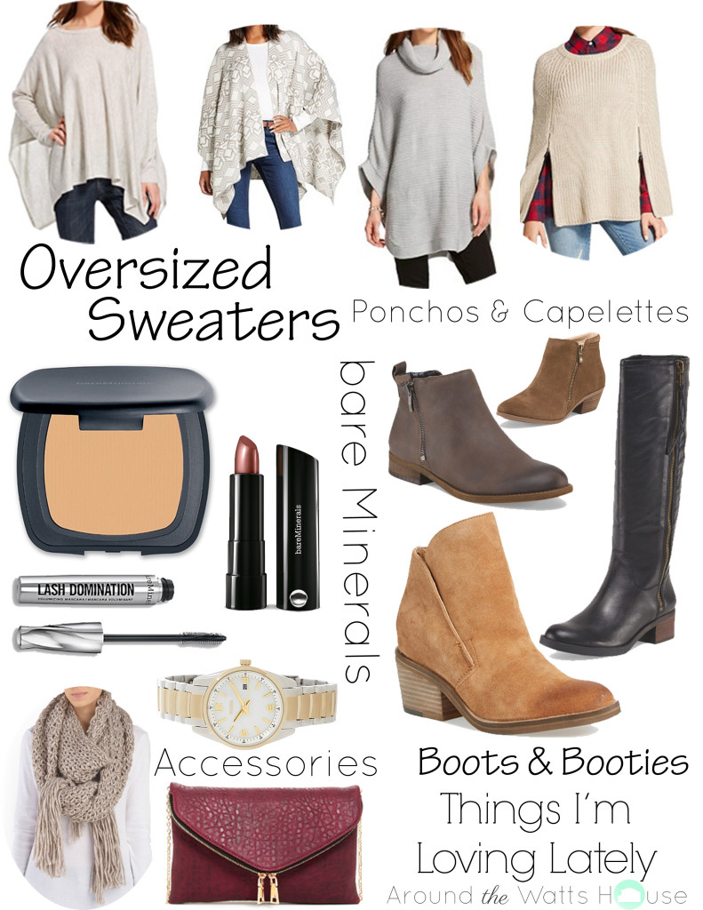 Sweaters Ponchos Makeup Boots Scarves