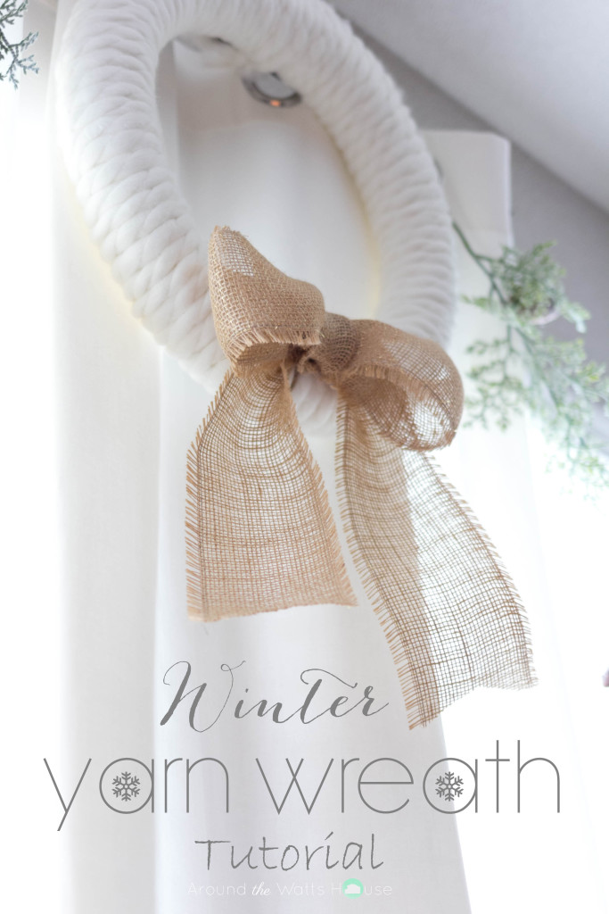 Winter Yarn Wreath Tutorial