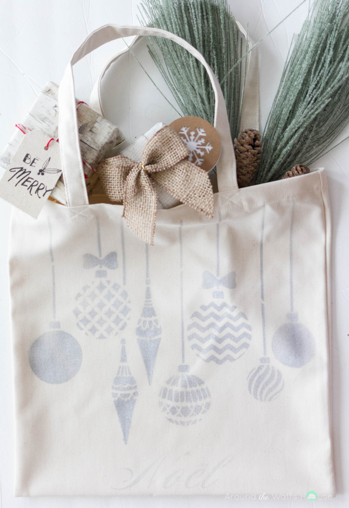 Create & Share-Holiday Tote Bag Tutorial-Cutting Edge Stencils 