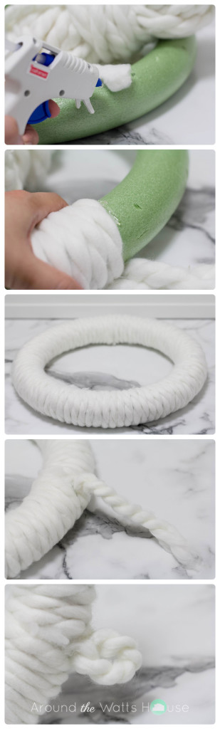 Winter Yarn Wreath Tutorial