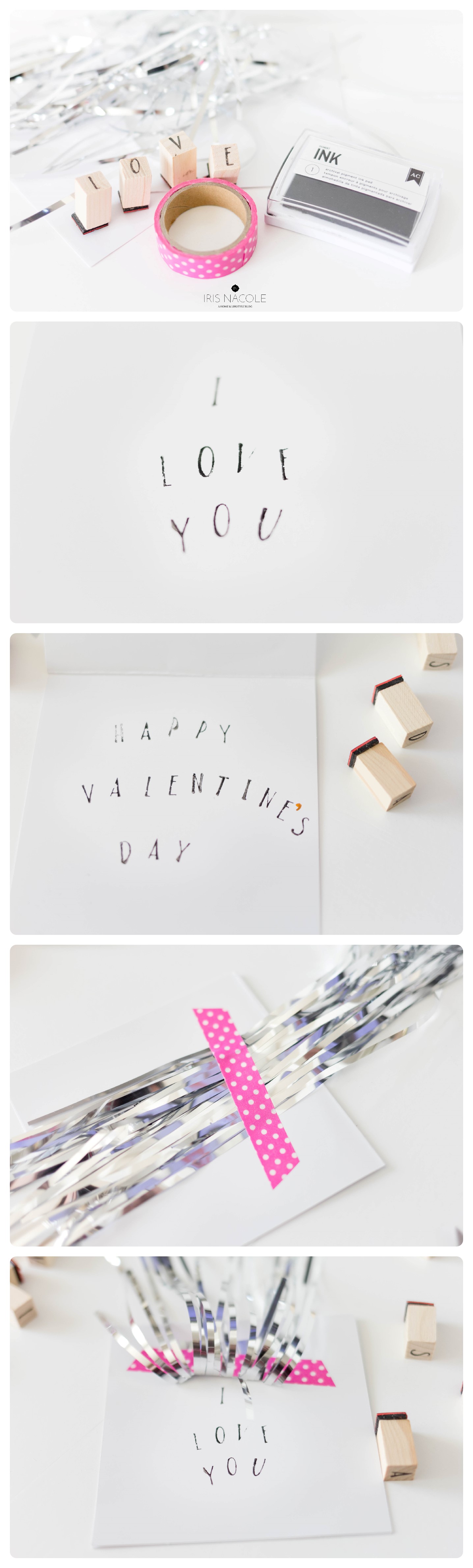 Valentine's Day Card Craft, DIY, IrisNacole.com