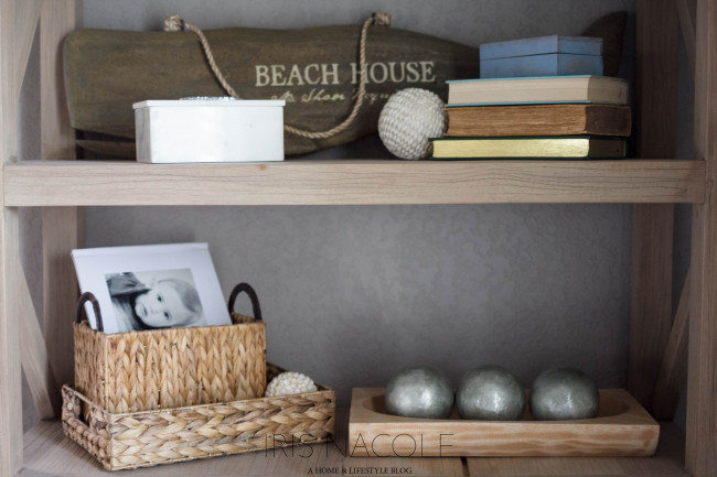 Bookcase Styling, Coastal Bookcase, Bookcase, Coastal 