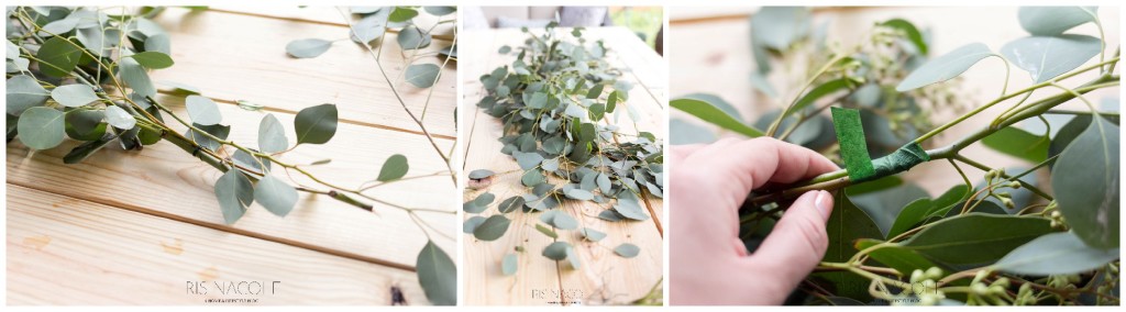 Floral Garland Table Runner/Centerpiece Tutorial by IrisNacole.com