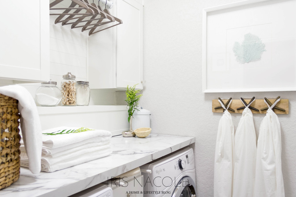 Laundry Room Makeover Coastal Farmhouse Decor