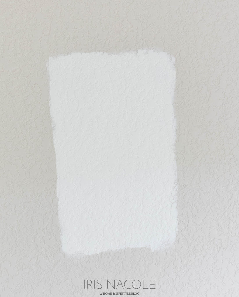 Benjamin Moore Simply White Wall Paint Test-1