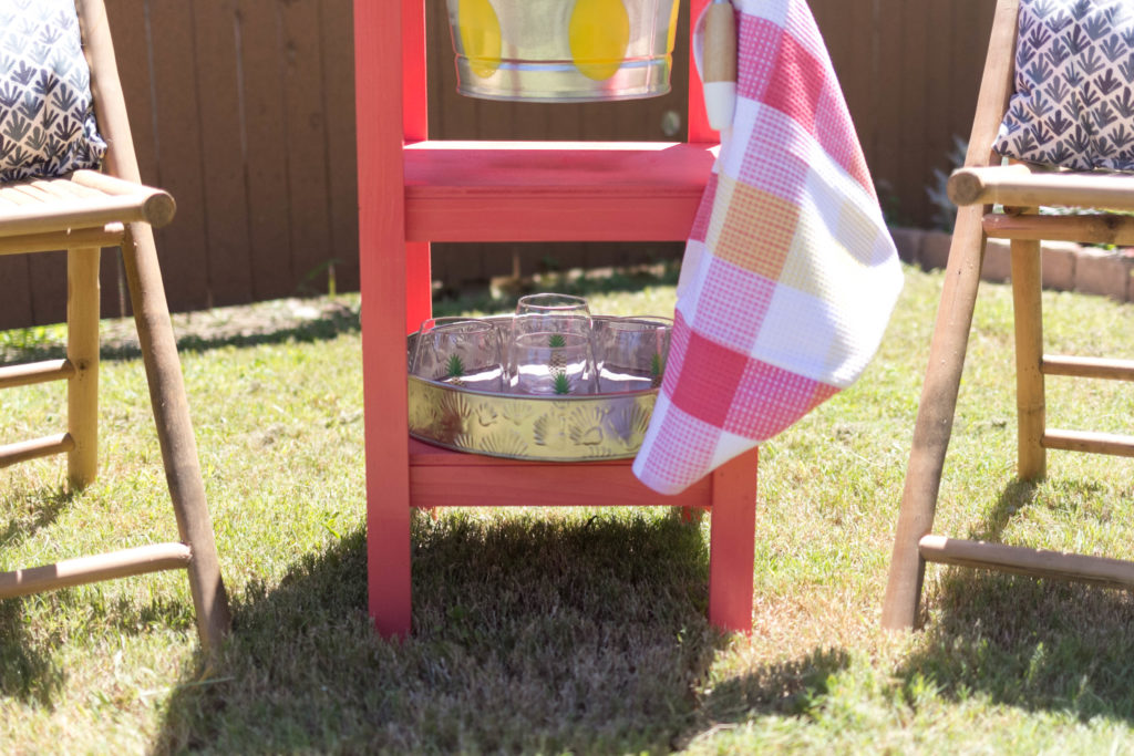 Tropical and cute Beverage Stand #DIYWorkshop Home Depot by IrisNacole.com