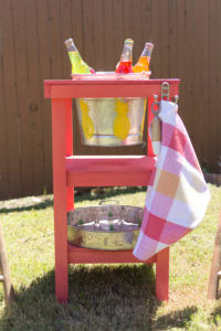 Tropical and cute Beverage Stand #DIYWorkshop Home Depot by IrisNacole.com