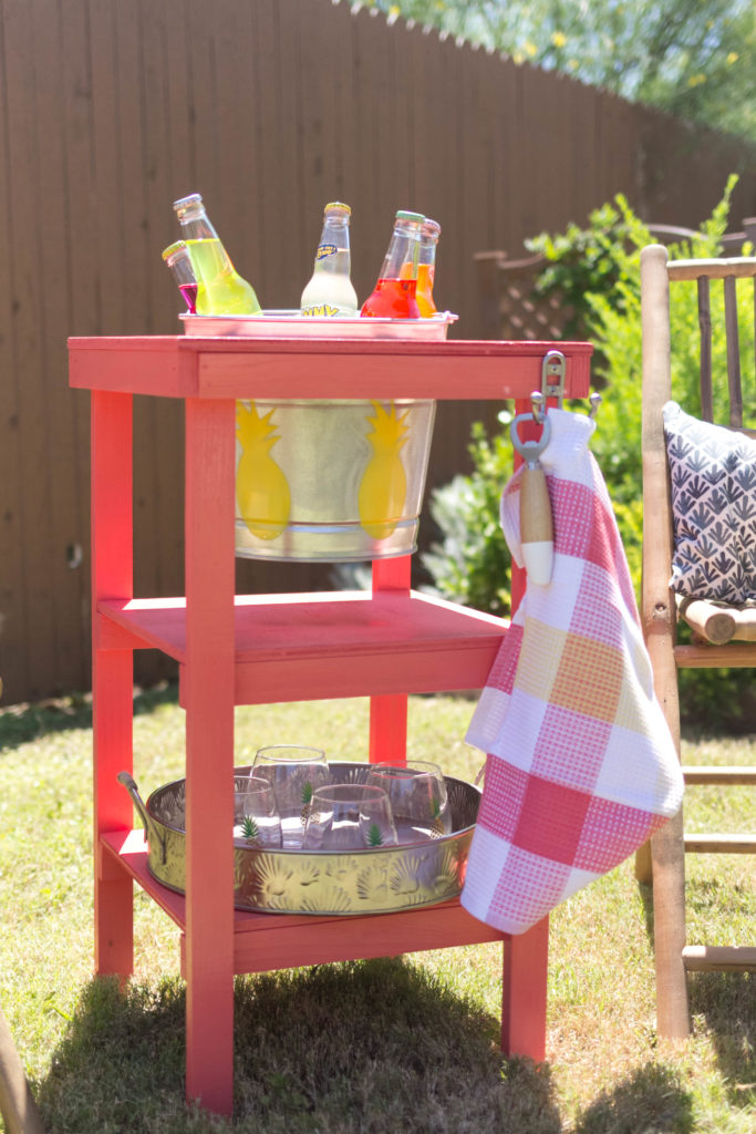 Tropical and cute Beverage Stand #DIYWorkshop Home Depot by IrisNacole.com