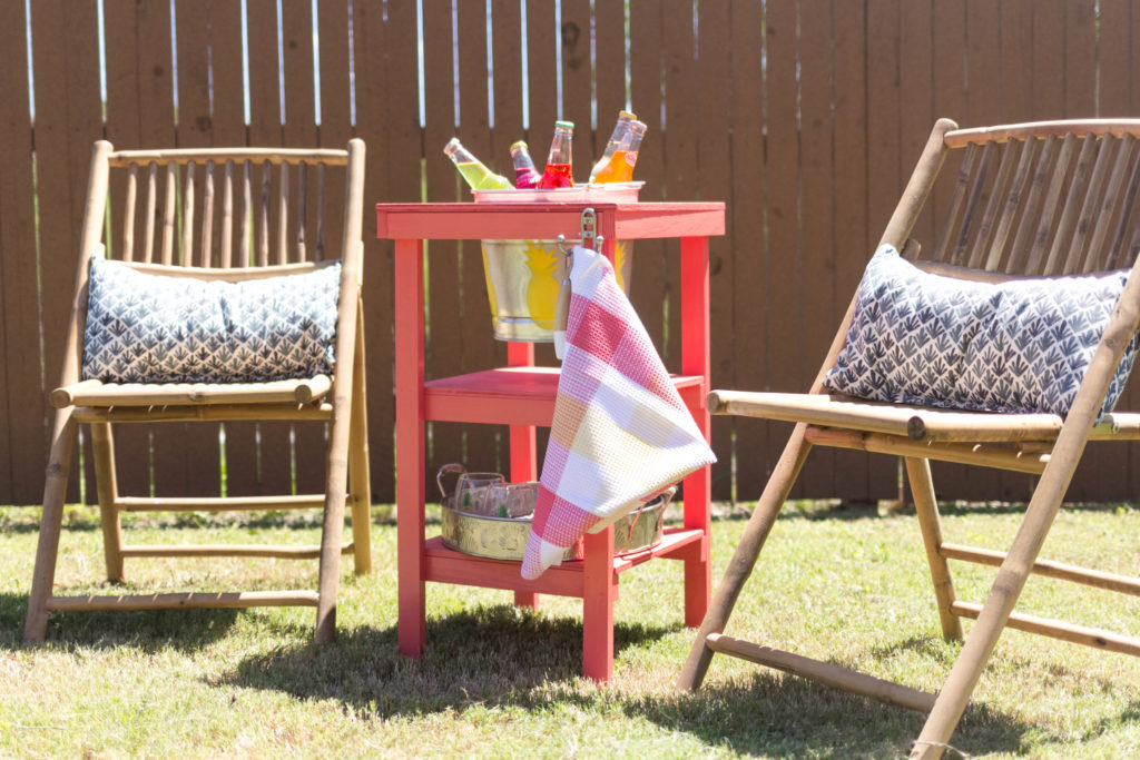 Tropical and cute Beverage Stand #DIYWorkshop Home Depot by IrisNacole.com