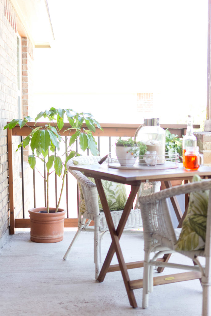 Outdoor Makeover, Tropical Oasis at Home, Balcony Styling by Iris Nacole of IrisNacole.com
