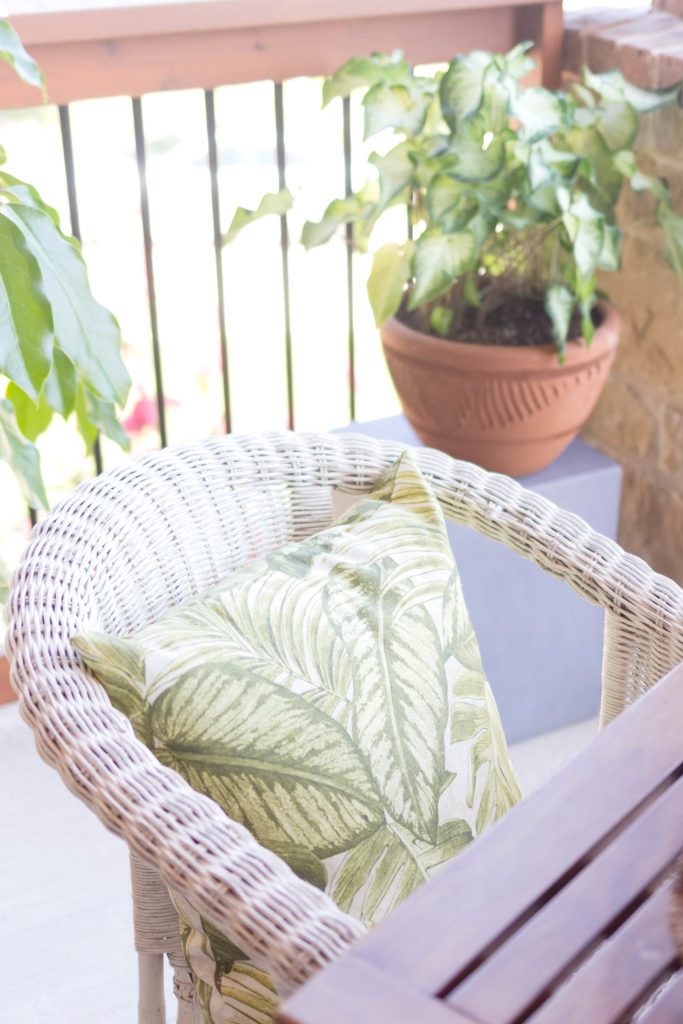 Outdoor Makeover, Tropical Oasis at Home, Balcony Styling by Iris Nacole of IrisNacole.com