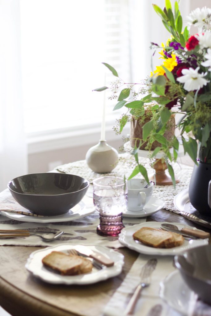 Boho tablescape with Cost Plus World Market and IrisNacole