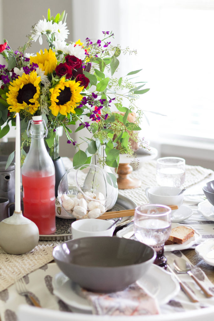 A fall to summer tablescape by IrisNacole for Cost Plus World Market 