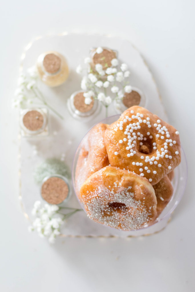 Fancy Donut Hack Using Store Bought Glaze Donuts