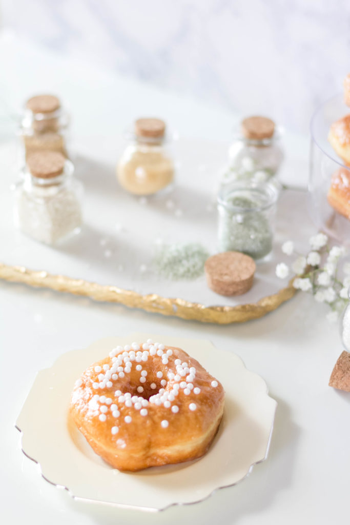 Fancy Donut Hack Using Store Bought Glaze Donuts