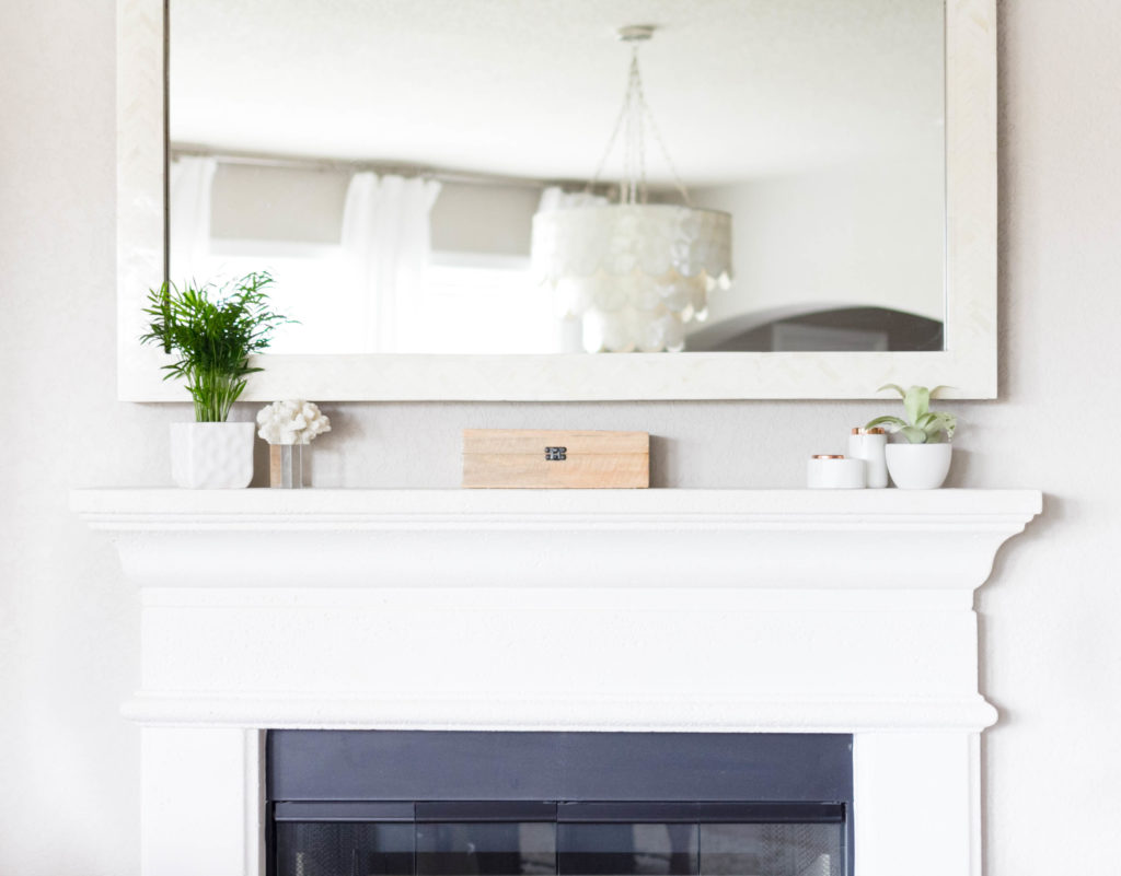 Minimalist deals fireplace decor