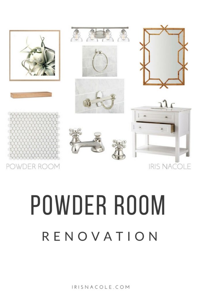 IrisNacole.com Powder Room Renovation