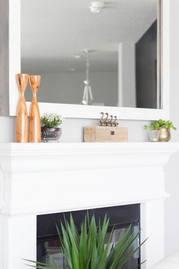 Spring Mantel Styling-Vintage Garden-With Thrift Store Decor-IrisNacole.com