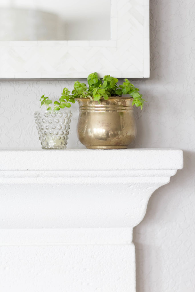 Spring Mantel Styling-Vintage Garden-With Thrift Store Decor-IrisNacole.com