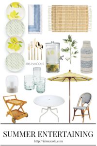 Summer Entertaining Essentials by IrisNacole.com