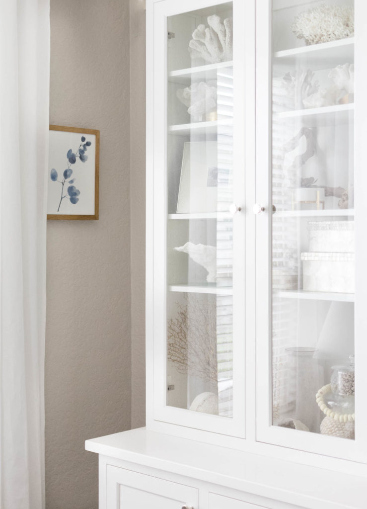 Elegant Coastal Bookcase Styling by Iris Nacole