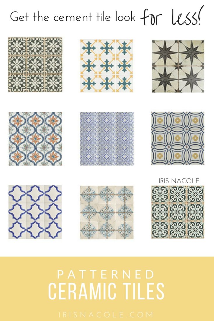 Look for Less: Patterned Ceramic Tiles | Iris Nacole