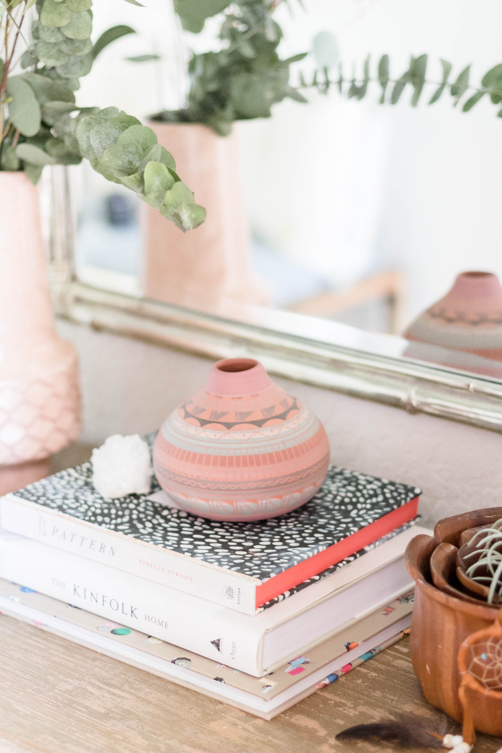 Summer Eclectic Console Table Styling by Iris Nacole