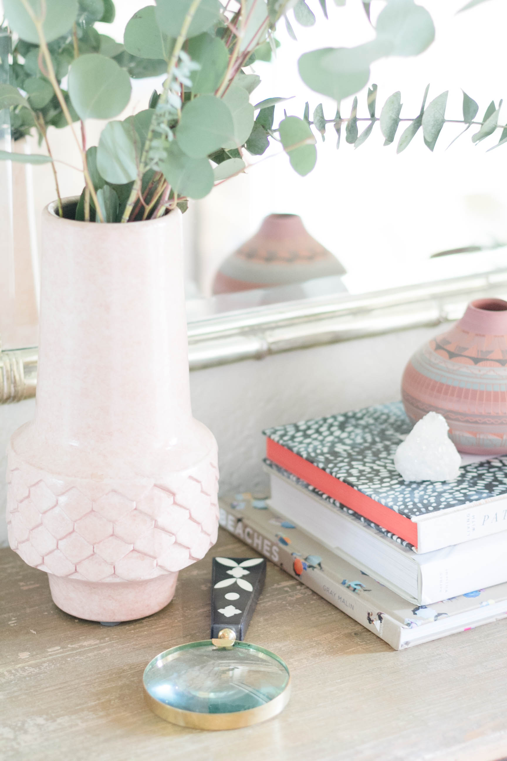Summer Eclectic Console Table Styling by Iris Nacole