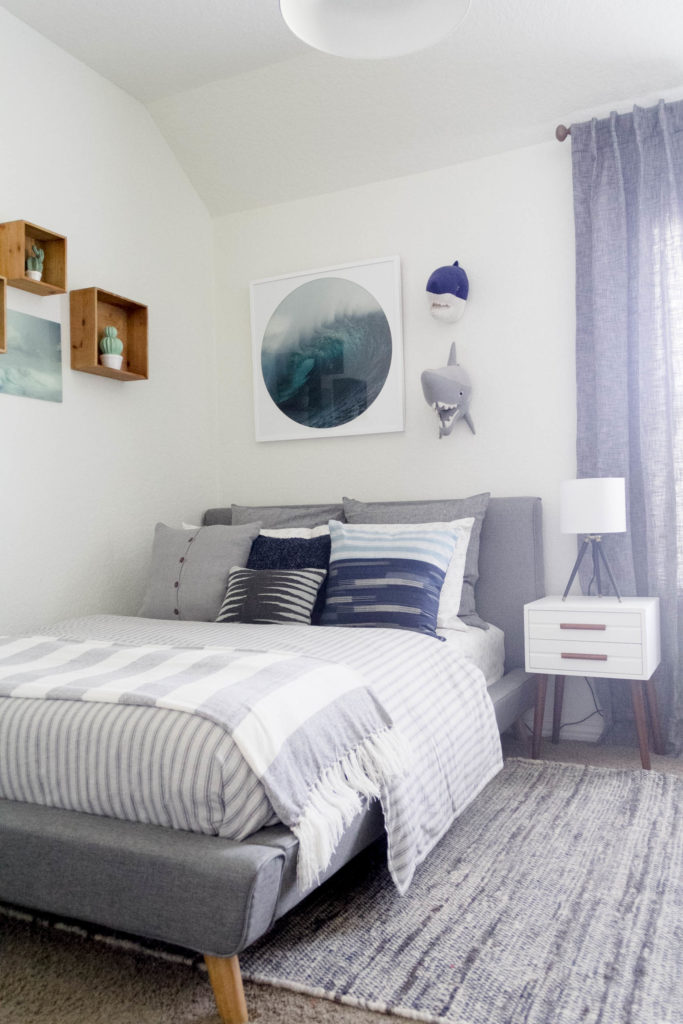 Modern Beach Big Boy Bedroom  Makeover Reveal Iris Nacole