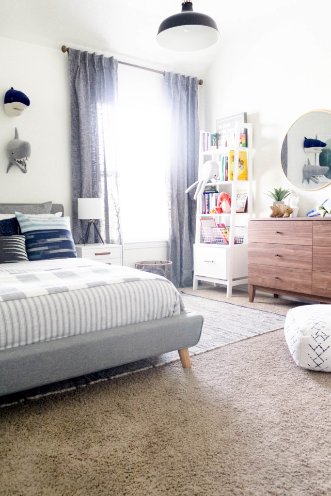 Modern Beach-Big Boy Bedroom-Makeover-Home Makeover-Kids Bedroom Inspiration-IrisNacole.com