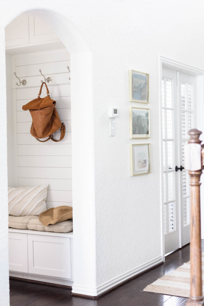 Coastal Farmhouse Entryway Design by Iris Nacole