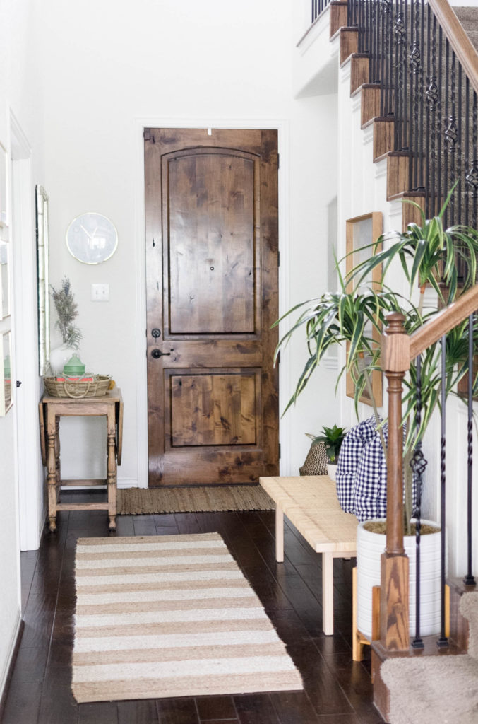 Coastal Farmhouse Entryway Design by Iris Nacole