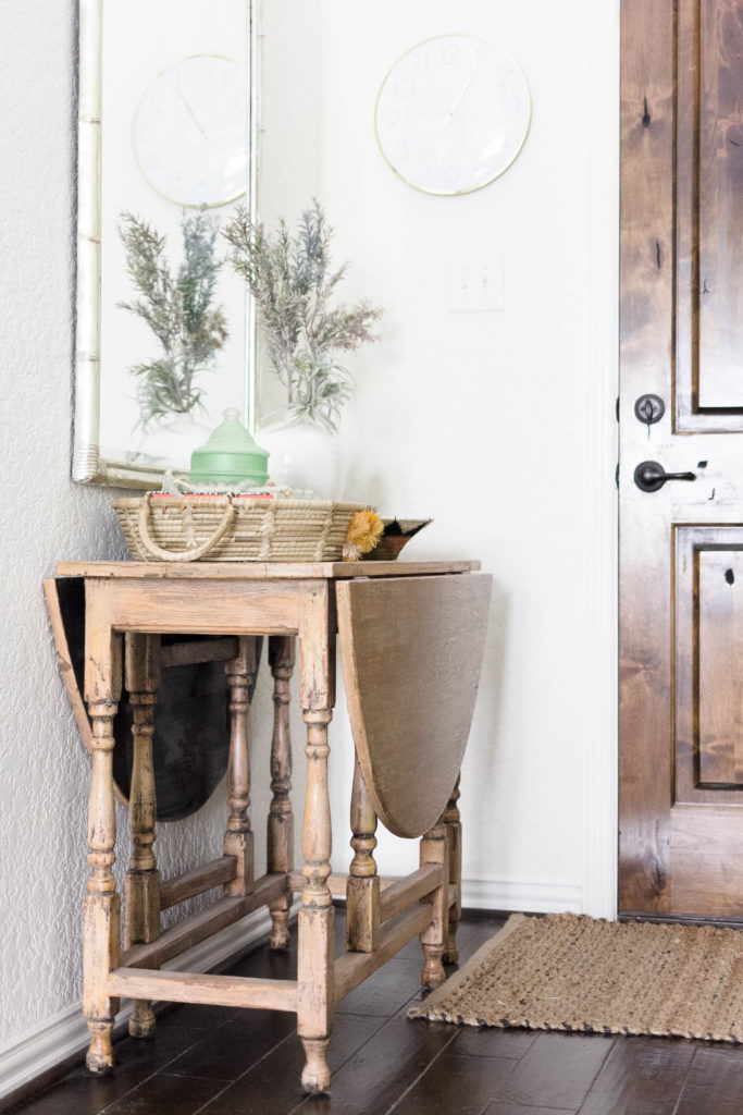 Coastal Farmhouse Entryway Table Design by Iris Nacole