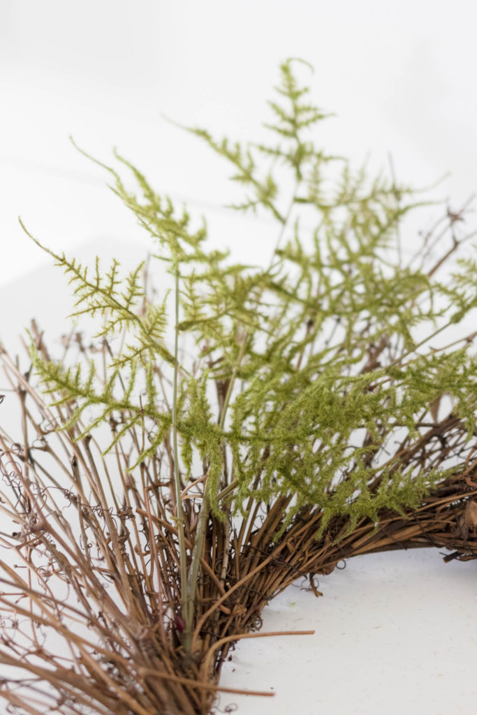 Learn how to make this beautiful fern wreath for yourself, on IrisNacole.com