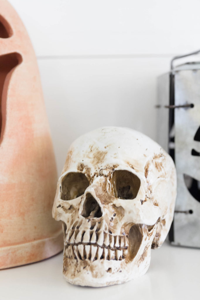 Ceramic Skull-The Many Faces of Halloween-My Favorite Indoor/Outdoor Decor Pieces-IrisNacole.com
