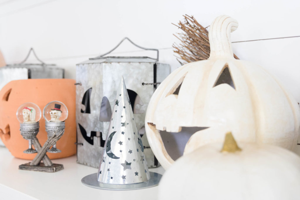 Kid Friendly Ceramic/Galvanized Jack-o-Lantern ,The Many Faces of Halloween-My Favorite Indoor/Outdoor Decor Pieces-IrisNacole.com