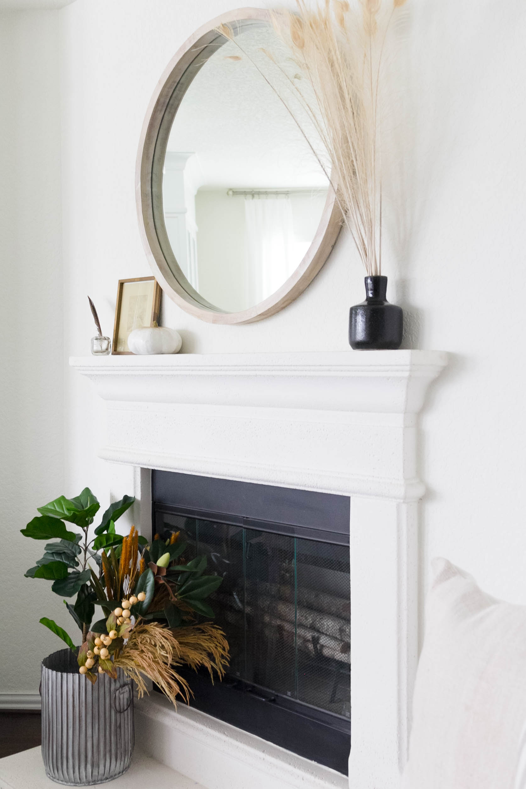 Fall Fireplace Styling by Iris Nacole