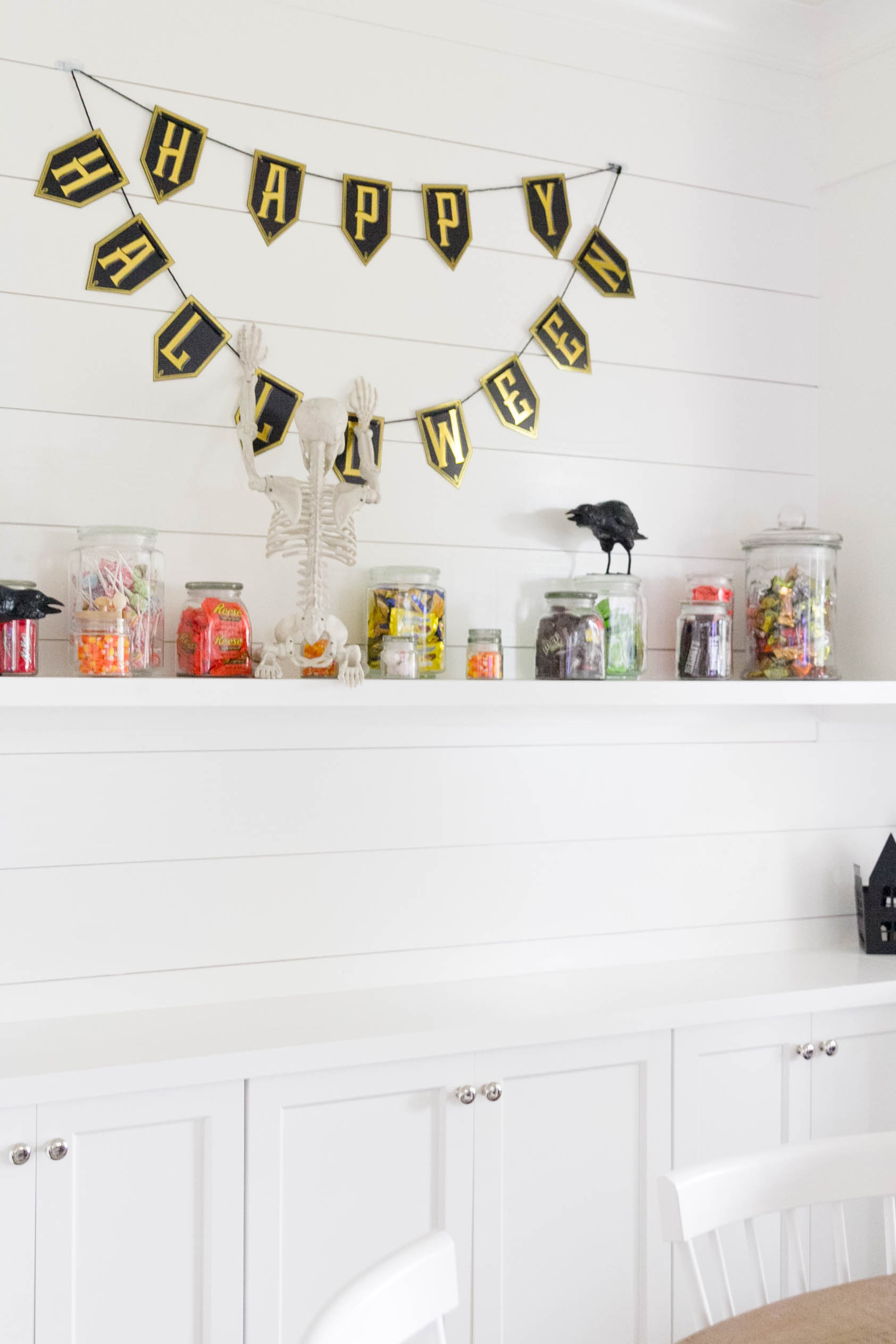 Candy Bar Halloween Dining Room Decorating