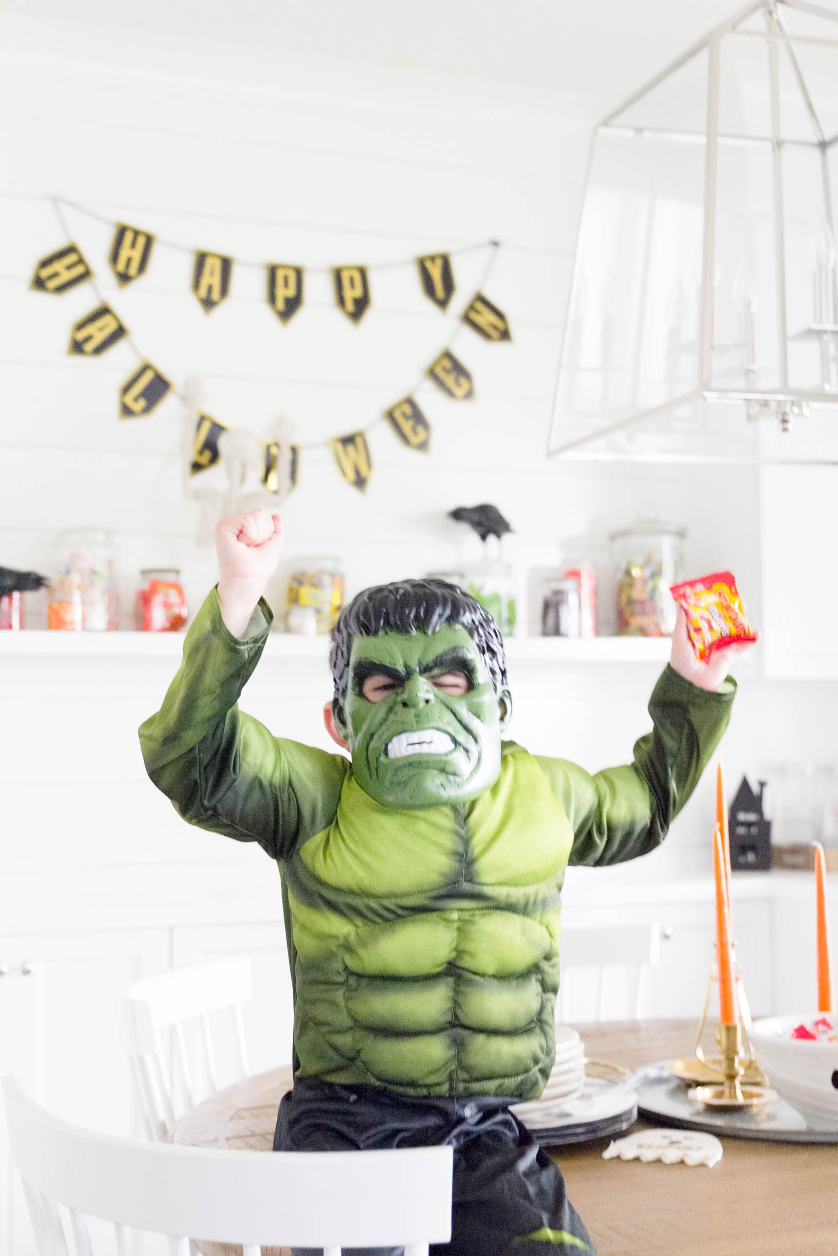 Hulk Halloween Costume Dining Room Decorations