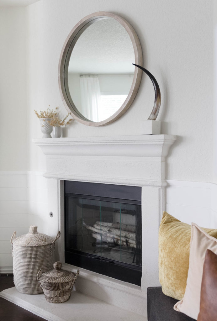 Simple Fall Home Styling-fireplace decor