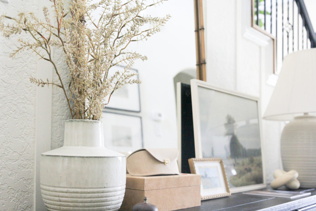 Summer to Autumn Console Table Styling Tips by Iris Nacole