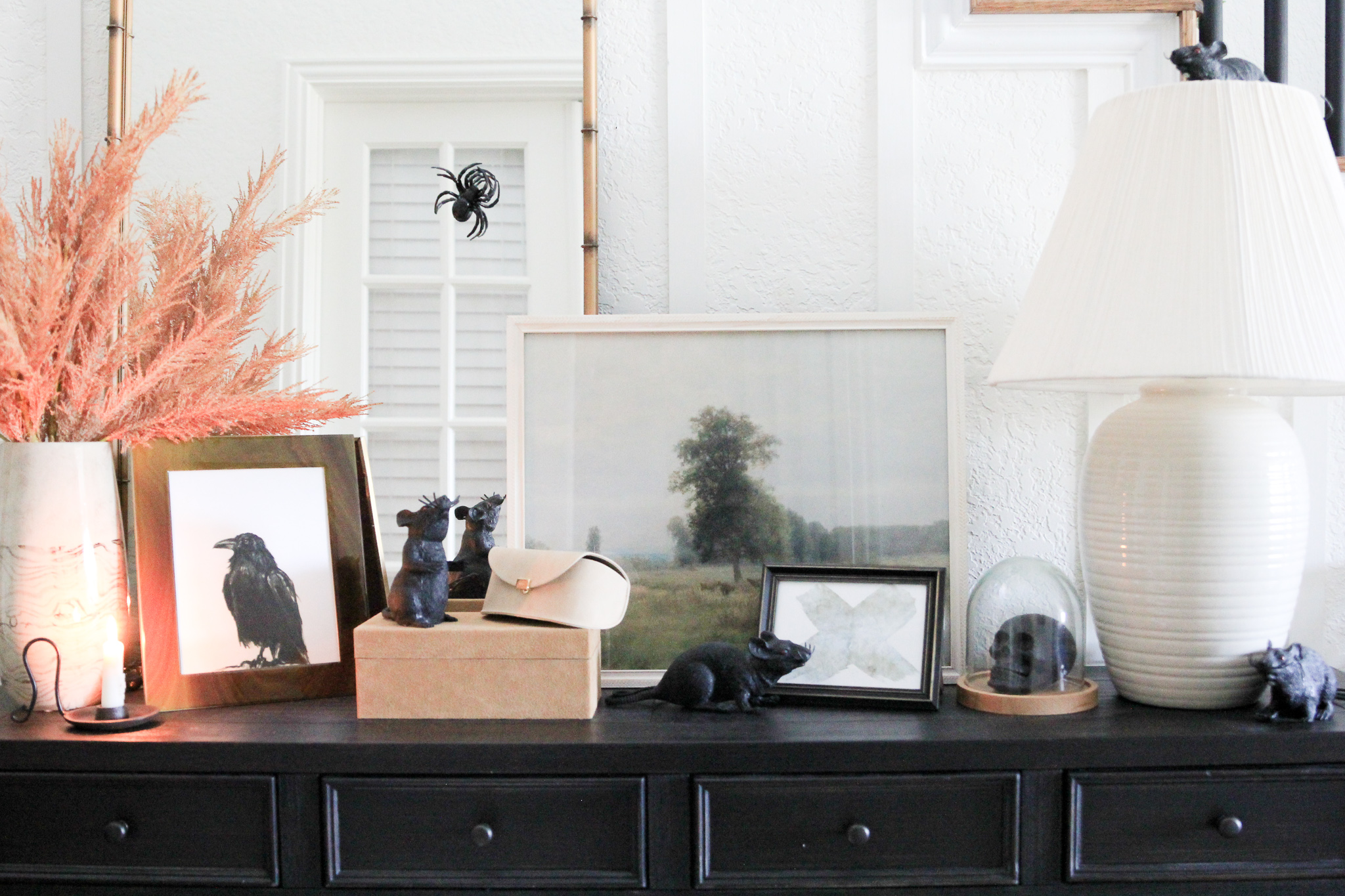 Halloween Console Table Styling