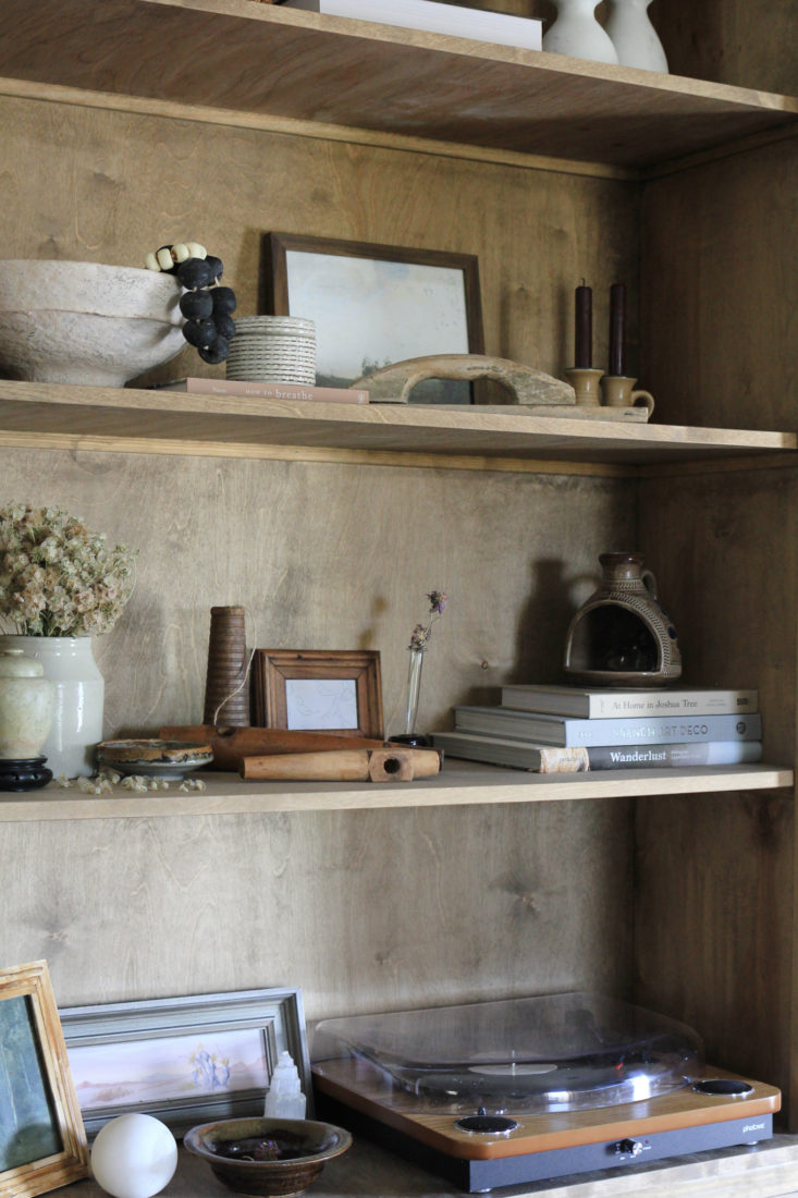 Bookshelf styling by Iris Nacole