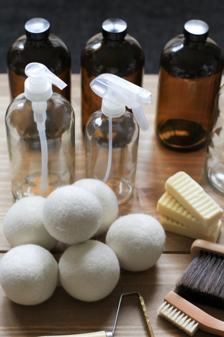 Laundry Room Essentials by Iris Nacole-Glass Bottles, Clear & Amber