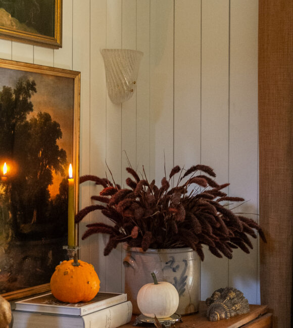 Fall Decor-Console Styling Vintage Home Style